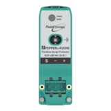Intrinsically safe fieldbus surge protector mounted on the spur connector of the device coupler
